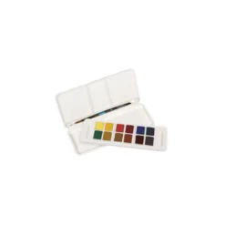 Acuarela Daler Rowney Aquafine Travel Set con pincel Caja de 12 colores