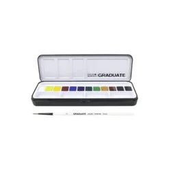 ACUARELA DALER ROWNEY GRADUATE CAJA METAL DE 12 UNIDADES COLORES SURTIDOS