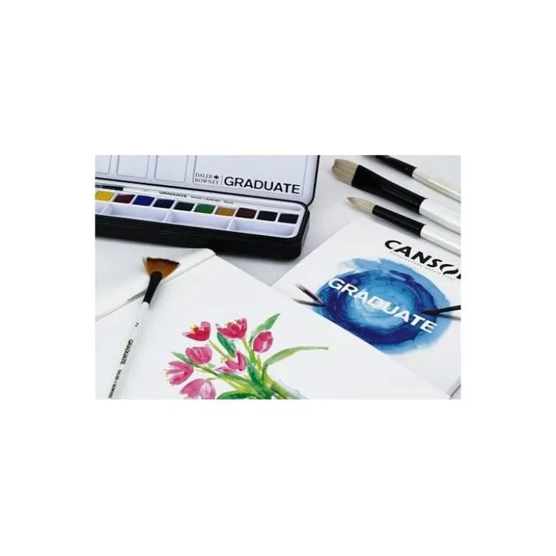 ACUARELA DALER ROWNEY GRADUATE CAJA METAL DE 12 UNIDADES COLORES SURTIDOS