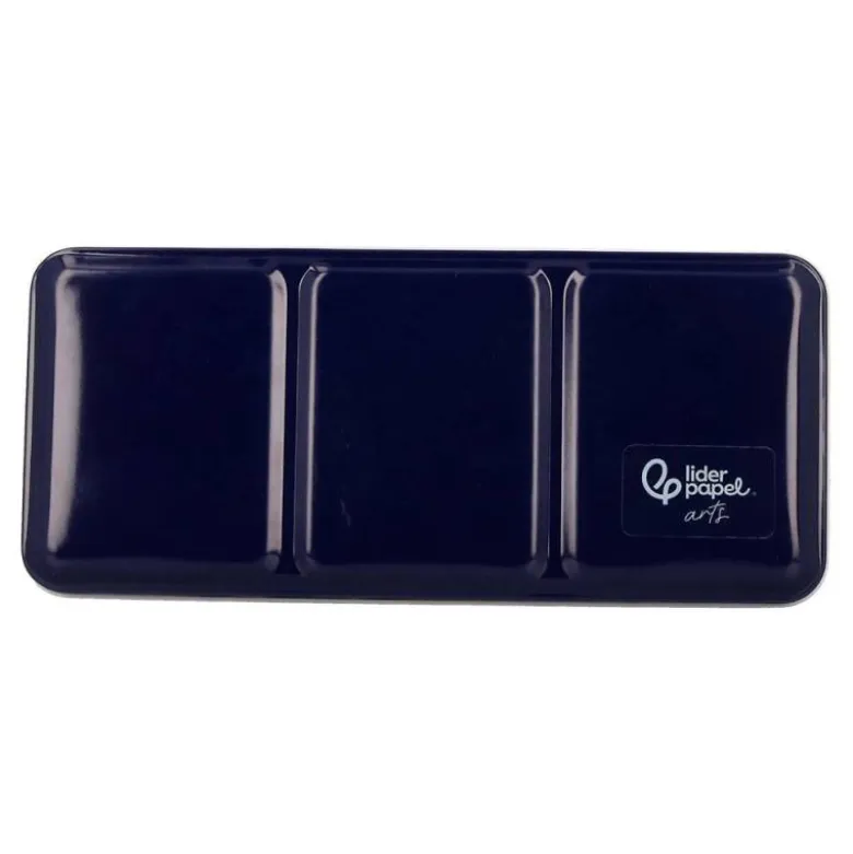ACUARELA LIDERPAPEL 24 COLORES CON PINCEL ESTUCHE METALICO