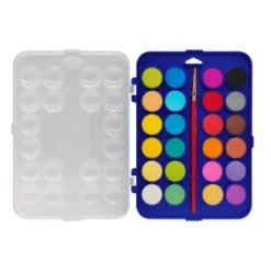 ACUARELA LIDERPAPEL 24 COLORES CON PINCEL ESTUCHE DE PLASTICO