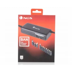 ADAPTADOR DE CORRIENTE NGS MANUAL LAPTOP 90W CON 11 ADAPTADORES