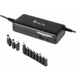 ADAPTADOR DE CORRIENTE NGS MANUAL LAPTOP 90W CON 11 ADAPTADORES