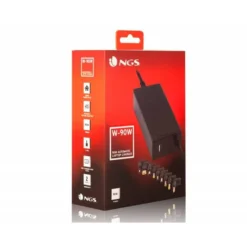 ADAPTADOR DE CORRIENTE NGS AUTOMATIC 90W CON 9 ADAPTADORES Y SALIDA USB 2A