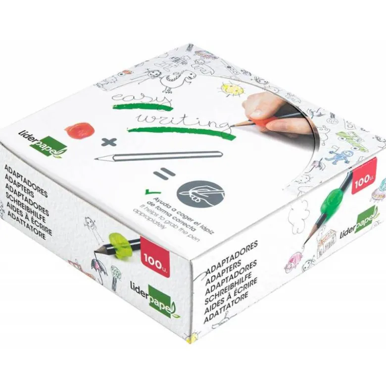 Adaptador marca Liderpapel lapiz Stetro. Caja de 100 unidades