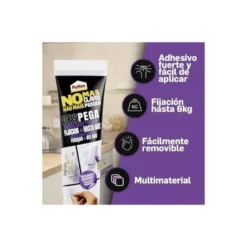 ADHESIVO PATTEX PEGA DESPEGA NO MAS CLAVO HASTA 6 KG BLISTER DE 12 UNIDADES