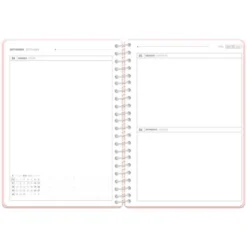 AGENDA ESCOLAR ANTARTIK 26-27 ESPIRAL ESSENTIALS DIA PAGINA A5+ BILINGUE 80G PAPEL FSC ROSA
