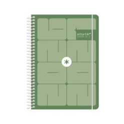 AGENDA ESCOLAR ANTARTIK 26-27 ESPIRAL ESSENTIALS DIA PAGINA A5+ BILINGUE 80G PAPEL FSC VERDE
