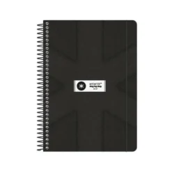 AGENDA ESCOLAR ANTARTIK 26-27 ESPIRAL PACK AND GO DIA PAGINA A5+ BILINGUE 80G PAPEL FSC NEGRO