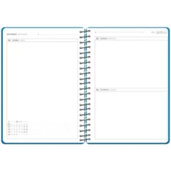 AGENDA ESCOLAR ANTARTIK 26-27 ESPIRAL PACK AND GO DIA PAGINAA5+ BILINGÜE 80G PAPEL FSC TURQUESA