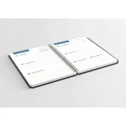 AGENDA ESCOLAR LIDERPAPEL 26-27 ESPIRAL BASIC SEMANA VISTA A5 BILINGUE 70G PAPEL FSC NEGRO