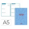 AGENDA ESCOLAR LIDERPAPEL 26-27 ESPIRAL CLASSIC SEMANA VISTA A5 BILINGUE 70G PAPEL FSC AZUL