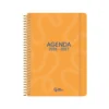 AGENDA ESCOLAR LIDERPAPEL 26-27 ESPIRAL CLASSIC DIA PAGINA A5 BILINGUE 70G PAPEL FSC NARANJA