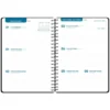 AGENDA ESCOLAR LIDERPAPEL 26-27 ESPIRAL CLASSIC SEMANA VISTA A5 BILINGUE 70G PAPEL FSC NEGRO