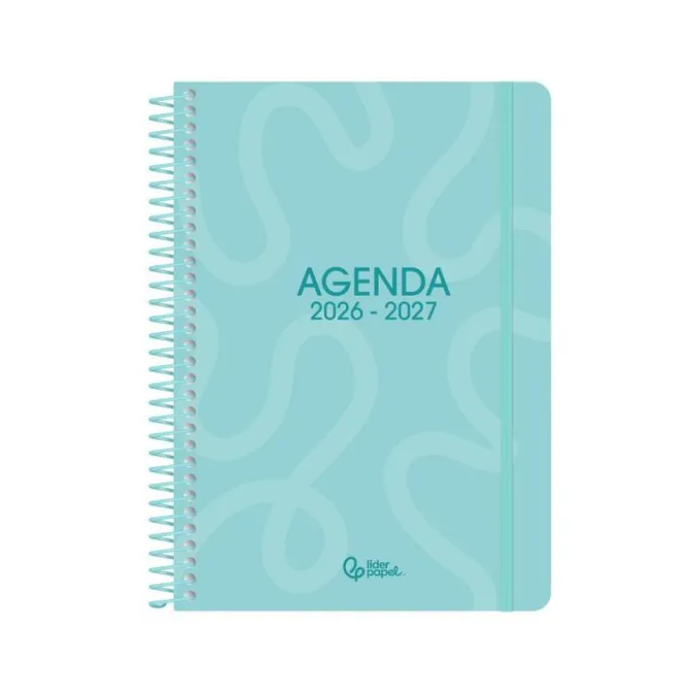 AGENDA ESCOLAR LIDERPAPEL 26-27 ESPIRAL CLASSIC DISEÑOS SURTIDOS BILINGÜE 70G PAPEL FSC EXPOSITOR 16 UNIDADES