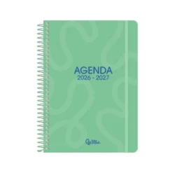 AGENDA ESCOLAR LIDERPAPEL 26-27 ESPIRAL CLASSIC DISEÑOS SURTIDOS BILINGÜE 70G PAPEL FSC EXPOSITOR 16 UNIDADES