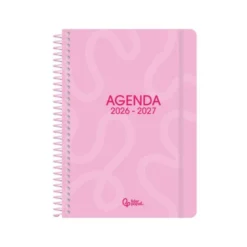 AGENDA ESCOLAR LIDERPAPEL 26-27 ESPIRAL CLASSIC DISEÑOS SURTIDOS BILINGÜE 70G PAPEL FSC EXPOSITOR 16 UNIDADES