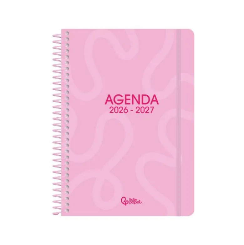 AGENDA ESCOLAR LIDERPAPEL 26-27 ESPIRAL CLASSIC DISEÑOS SURTIDOS BILINGÜE 70G PAPEL FSC EXPOSITOR 16 UNIDADES
