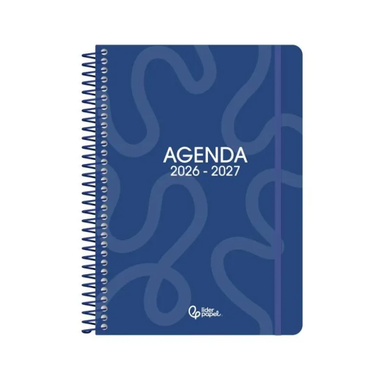 AGENDA ESCOLAR LIDERPAPEL 26-27 ESPIRAL CLASSIC DISEÑOS SURTIDOS BILINGÜE 70G PAPEL FSC EXPOSITOR 16 UNIDADES