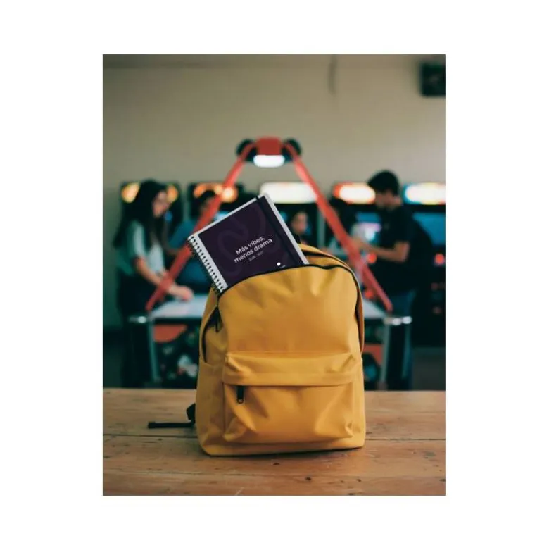 AGENDA ESCOLAR LIDERPAPEL 26-27 ESPIRAL PERSONALIZABLE DIA PAGINA A5 BILINGUE 70G PAPEL FSC