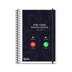 AGENDA ESCOLAR LIDERPAPEL 26-27 ESPIRAL PERSONALIZABLE DIA PAGINA A5 BILINGUE 70G PAPEL FSC