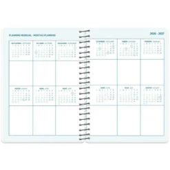 AGENDA ESCOLAR LIDERPAPEL 26-27 ESPIRAL PERSONALIZABLE SEMANA VISTA A5 BILINGUE 70G PAPEL FSC
