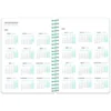 AGENDA ESCOLAR LIDERPAPEL 26-27 ESPIRAL FLOWERS SEMANA VISTA A6+ BILINGUE 80G PAPEL FSC BLANCO