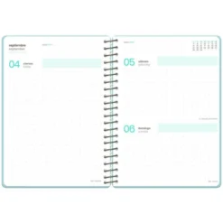 AGENDA ESCOLAR LIDERPAPEL 26-27 ESPIRAL ORIENTAL DIA PAGINA A6+ BILINGUE 80G PAPEL FSC MIX