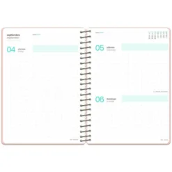AGENDA ESCOLAR LIDERPAPEL 26-27 ESPIRAL ORIENTAL DISEÑOS SURTIDOS BILINGÜE 80 G PAPEL FSC EXPOSITOR 8 UNIDADES