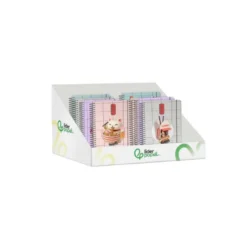 AGENDA ESCOLAR LIDERPAPEL 26-27 ESPIRAL ORIENTAL DISEÑOS SURTIDOS BILINGÜE 80 G PAPEL FSC EXPOSITOR 8 UNIDADES