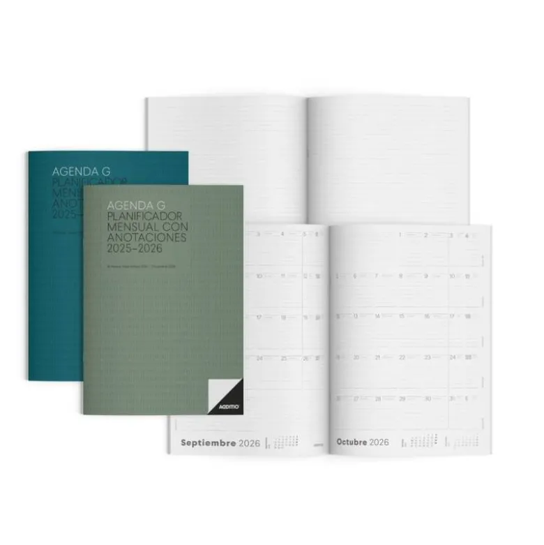 AGENDA G MES VISTA ADDITIO PLANIFICADOR 16 MESES 19,5X28,5 CM COLORES SURTIDOS