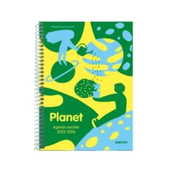 AGENDA PLANET ADDITIO SEMANA VISTA CURSO ESCOLAR COMUNICACION FAMILIA/CENTRO PRIMARIA A5 COLORES SURTIDOS