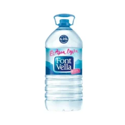 Agua mineral natural Font Vella botella de 6,25L