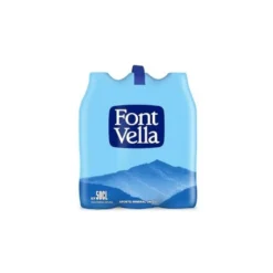 Agua mineral natural Font Vella botella de 500 ml