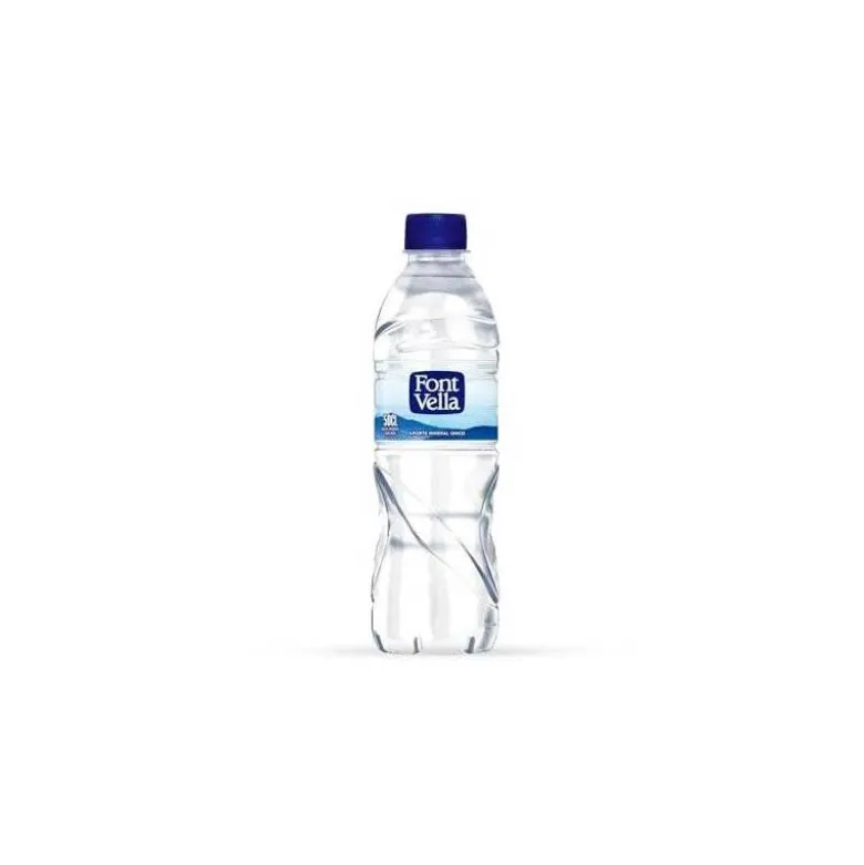 Agua mineral natural Font Vella botella de 500 ml