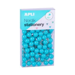 AGUJA SEÑALIZADORA APLI REDONDA NORDIK 9 X 20 MM COLOR PASTEL SURTIDOS CAJA DE 100 UNIDADES