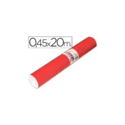Aironfix Rollo Adhesivo 45cm x 20mt Unicolor Rojo Mate Claro 100 MC