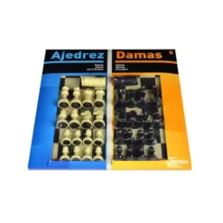 Ajedrez con damas tablero grande 41x40x4,6 cm