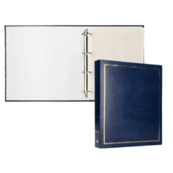 ALBUM DE FOTOS LIDERPAPEL ANILLAS SERIE CLASSIC CON 20 HOJAS AUTOADHESIVAS COLOR AZUL