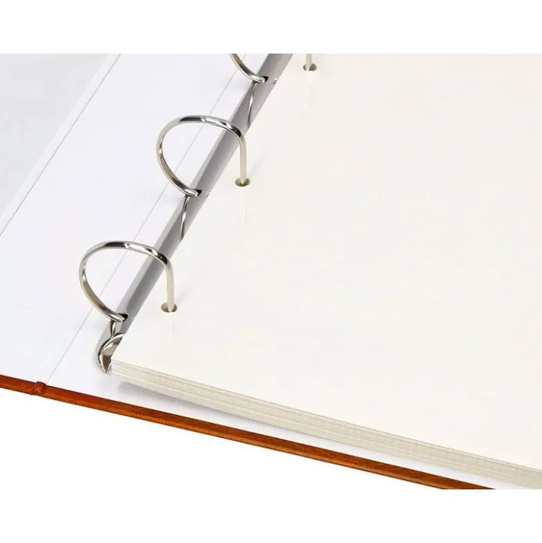 ALBUM DE FOTOS LIDERPAPEL ANILLAS SERIE CLASSIC CON 20 HOJAS AUTOADHESIVAS COLOR MARRON