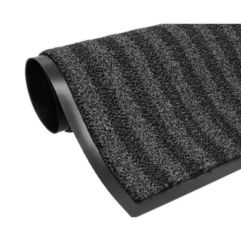 ALFOMBRA PARA SUELO Q-CONNECT PREMIUM PARA INTERIORES ANTIDESLIZANTE FIBRA POLIPROPILENO Y FIELTRO GRIS 60X40 CM