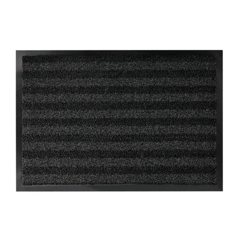 ALFOMBRA PARA SUELO Q-CONNECT PREMIUM PARA INTERIORES ANTIDESLIZANTE FIBRA POLIPROPILENO Y FIELTRO GRIS 60X40 CM