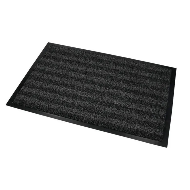 ALFOMBRA PARA SUELO Q-CONNECT PREMIUM PARA INTERIORES ANTIDESLIZANTE FIBRA POLIPROPILENO Y FIELTRO GRIS 60X40 CM