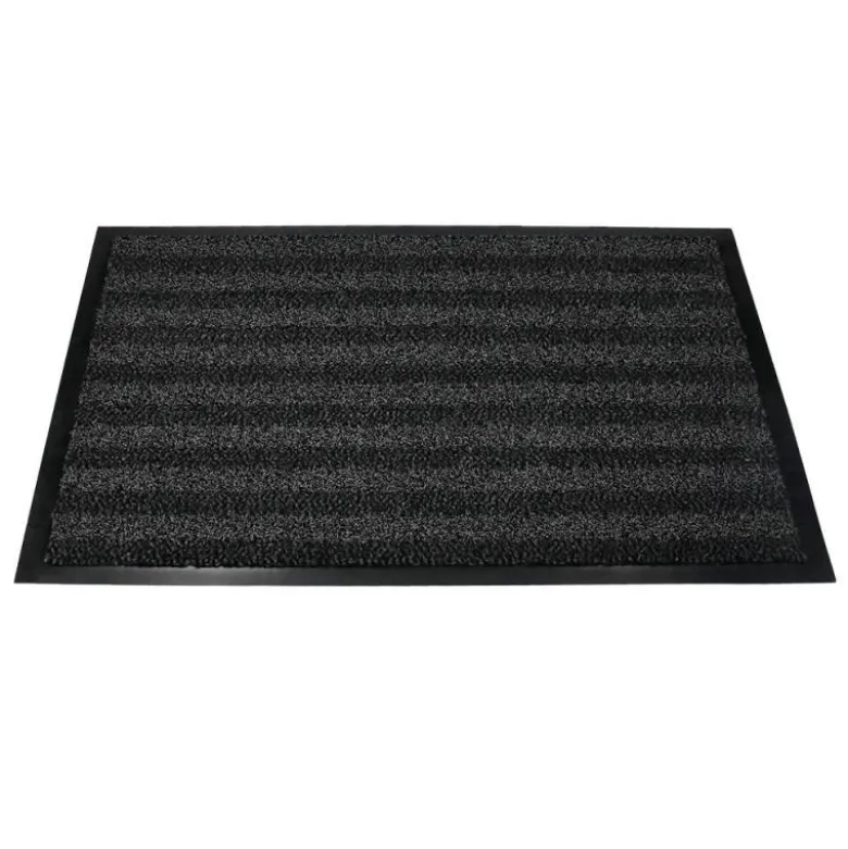 ALFOMBRA PARA SUELO Q-CONNECT PREMIUM PARA INTERIORES ANTIDESLIZANTE FIBRA POLIPROPILENO Y FIELTRO GRIS 60X40 CM
