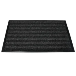 ALFOMBRA PARA SUELO Q-CONNECT PREMIUM PARA INTERIORES ANTIDESLIZANTE FIBRA POLIPROPILENO Y FIELTRO GRIS 90X60 CM