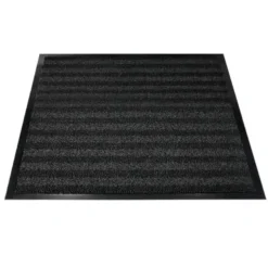ALFOMBRA PARA SUELO Q-CONNECT PREMIUM PARA INTERIORES ANTIDESLIZANTE FIBRA POLIPROPILENO Y FIELTRO GRIS 90X150 CM