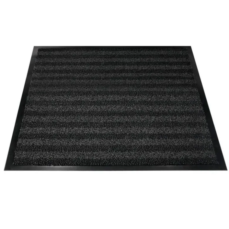 ALFOMBRA PARA SUELO Q-CONNECT PREMIUM PARA INTERIORES ANTIDESLIZANTE FIBRA POLIPROPILENO Y FIELTRO GRIS 90X150 CM