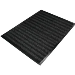 ALFOMBRA PARA SUELO Q-CONNECT PREMIUM PARA INTERIORES ANTIDESLIZANTE FIBRA POLIPROPILENO Y FIELTRO GRIS 90X150 CM
