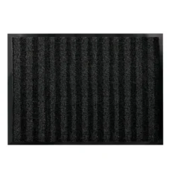 ALFOMBRA PARA SUELO Q-CONNECT PREMIUM PARA INTERIORES ANTIDESLIZANTE FIBRA POLIPROPILENO Y FIELTRO GRIS 90X150 CM