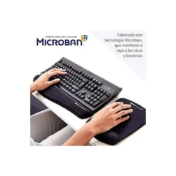 Alfombrilla con reposamuñecas para ratón Fellowes Color Negro FoamFusión™